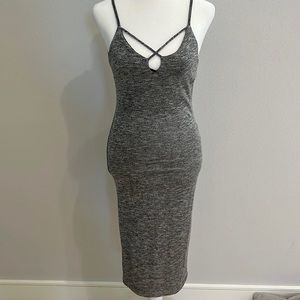 Mind Code Grey Jersey Dress